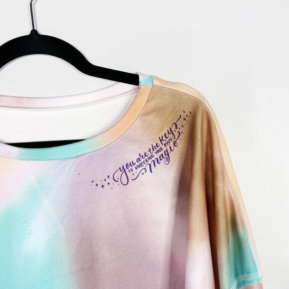 Tie Dye You Are The Key To Unlocking Your Magic Sweatshirt Shorts Set Small S - Picture 4 of 13